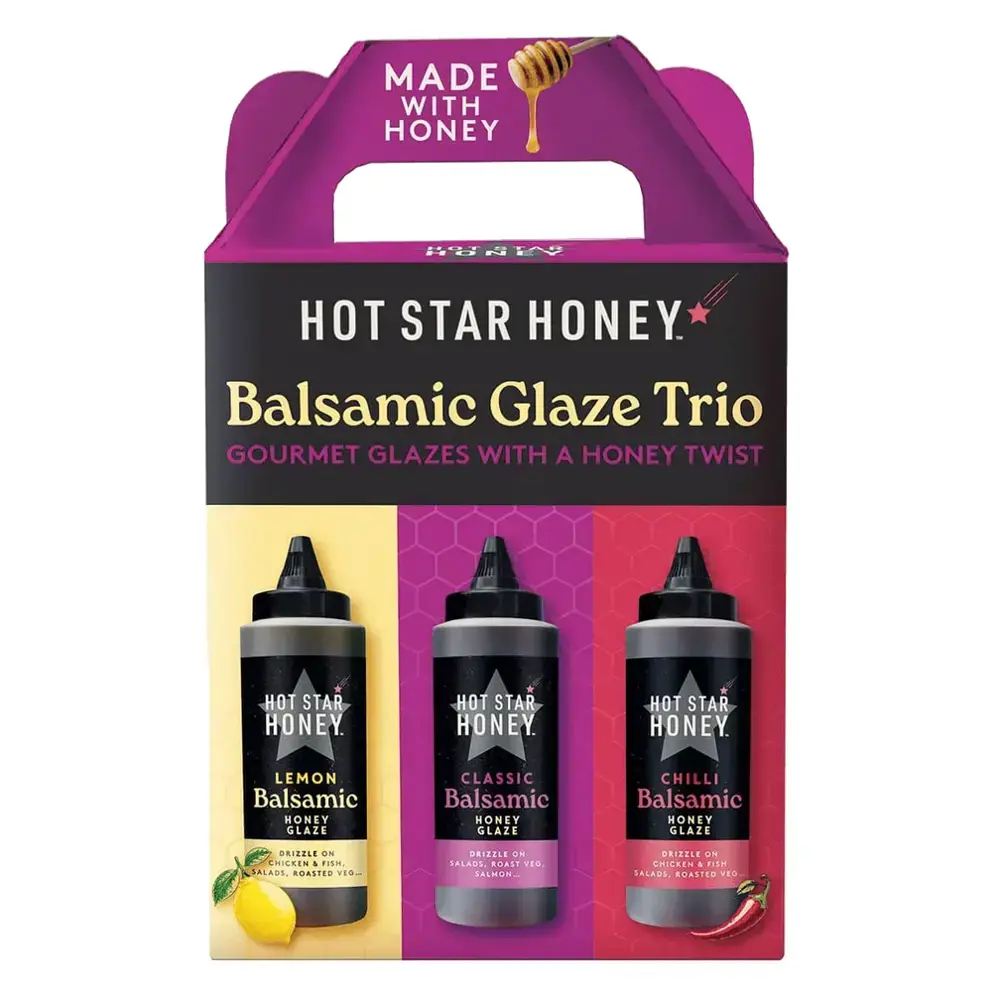 Hot Star Honey Balsamic Glaze Trio